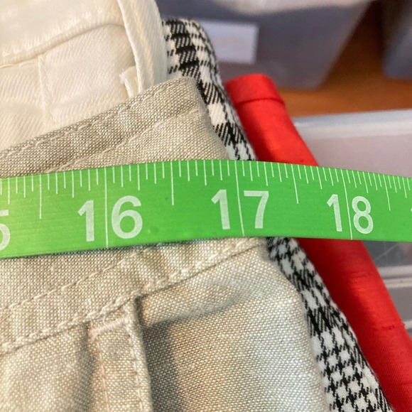 ExOfficio Pants Womens Sz 10 Beige Linen Stretch Waist Relaxed Straight Leg - Picture 9 of 12